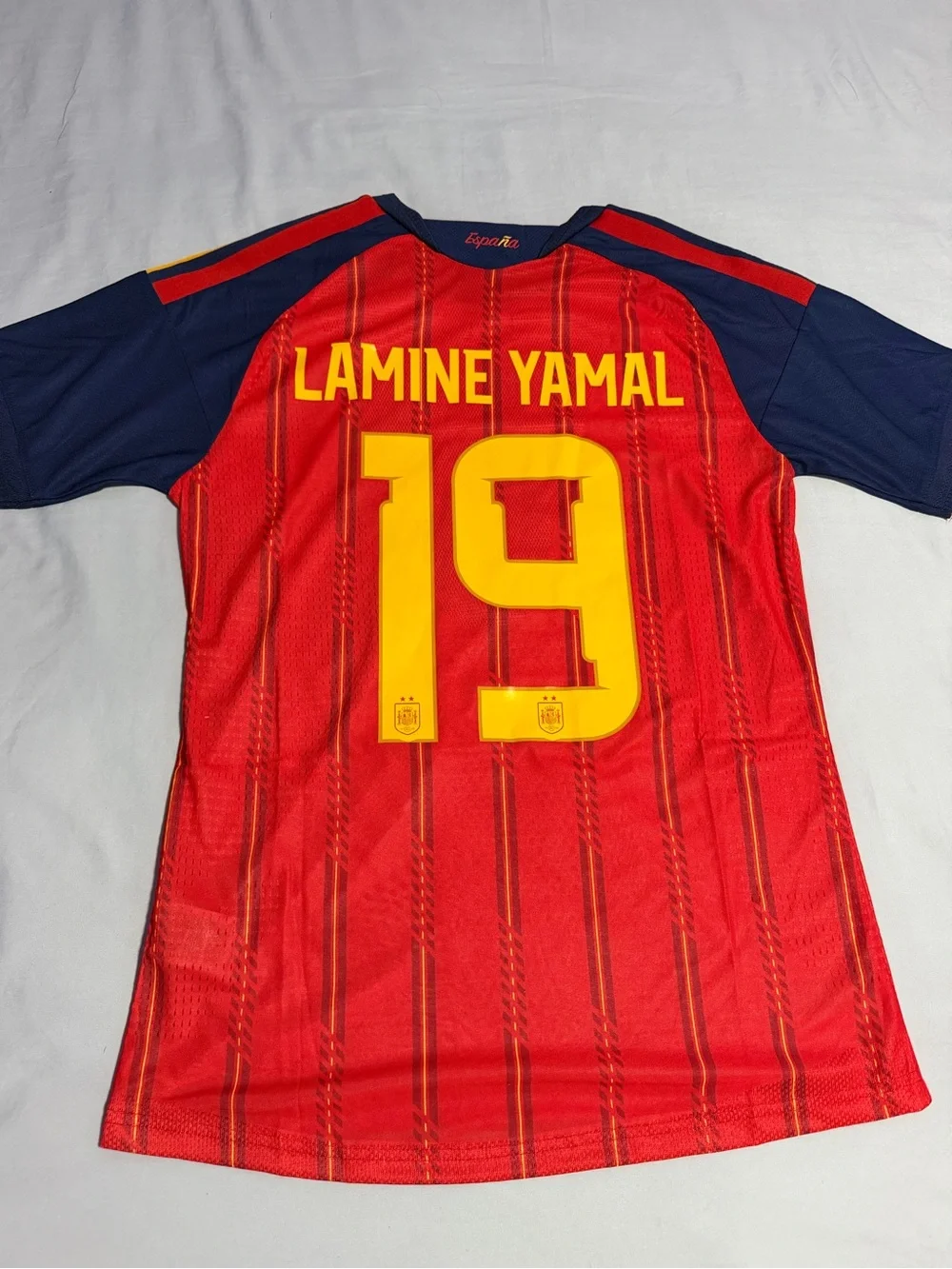 Adidas  Spain Home Soccer Jersey - Red & Navy (19)